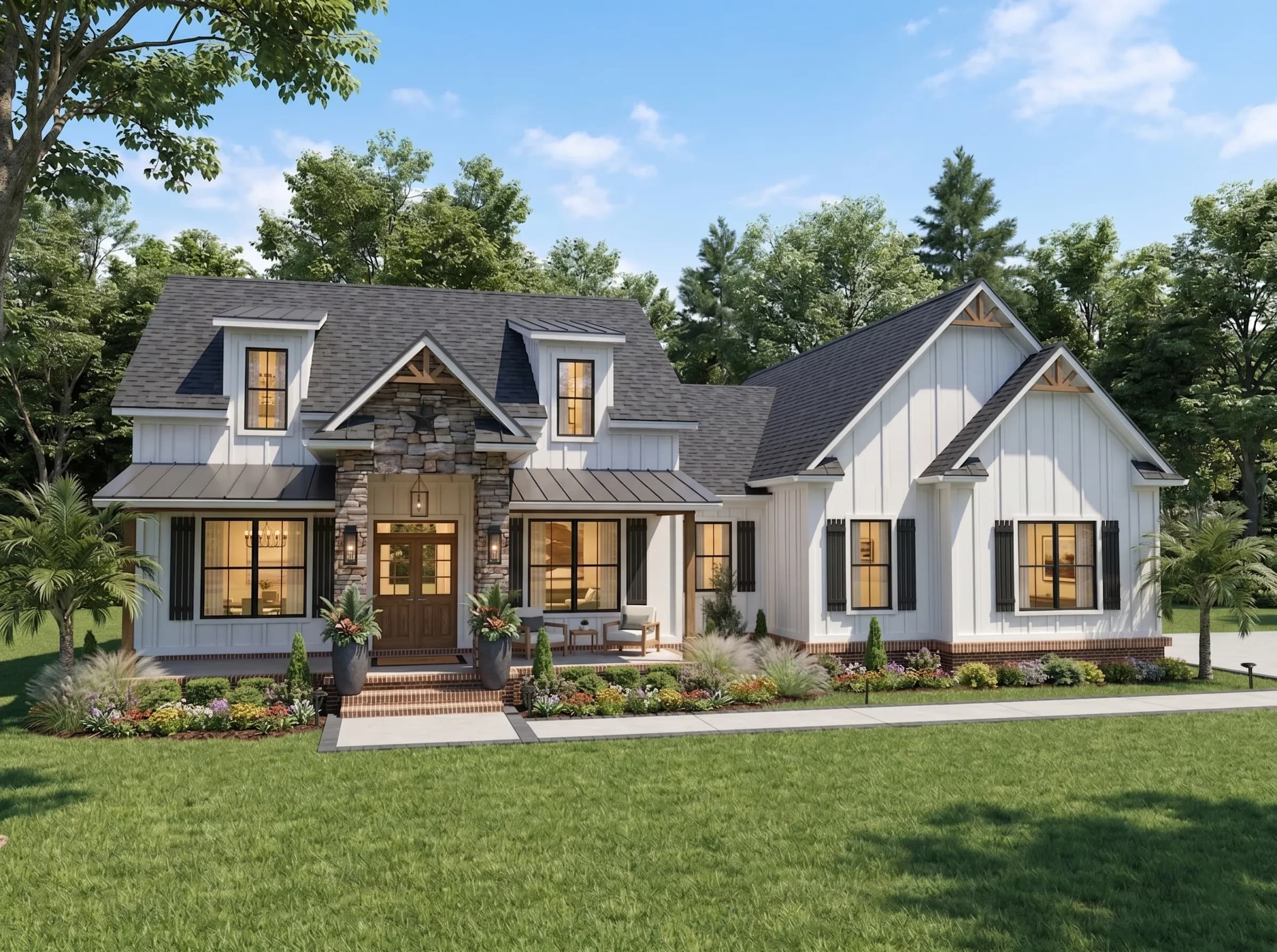 Semi-custom home exterior by FD Builds in Pensacola, Florida
