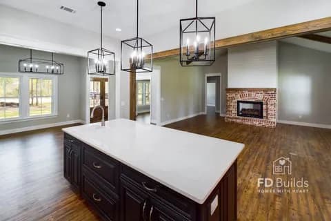 Home interior built for Glen and Larene by FD Builds